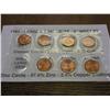 Image 1 : 1982-7 VARIETY LINCOLN CENTS SET (UNC)