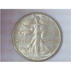 1943-S WALKING LIBERTY HALF DOLLAR (AU)