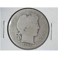 1898-S BARBER HALF DOLLAR