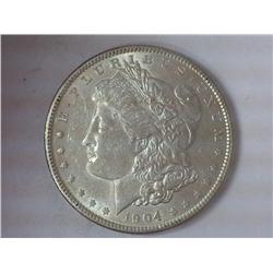 1904 MORGAN SILVER DOLLAR (UNC)
