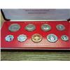 Image 1 : 1976 MALTA 9 COIN PROOF SET OF DECIMAL COINAGE