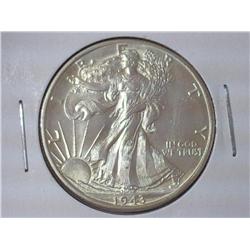 1943-D WALKING LIBERTY HALF DOLLAR (UNC)