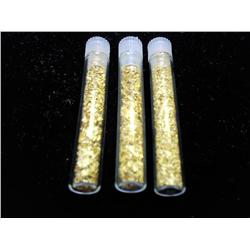 3 TUBES OF GOLD FLAKES