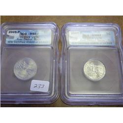 2005-P/D OCEAN VIEW NICKELS ICG MS67