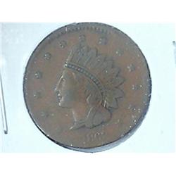 1863 CIVIL WAR TOKEN ONE CENT