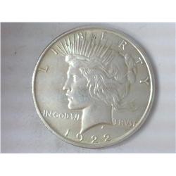 1922 PEACE SILVER DOLLAR (UNC)