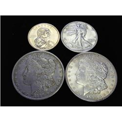 4 COINS 2009-D NATIVE AMERICAN $ (UNC) 1935-D WLH