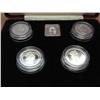 Image 2 : ROYAL MINT 1984-87 UK 1 POUND SILVER PF SET