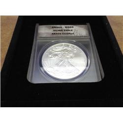 2008 AMERICAN SILVER EAGLE ANACS MS69