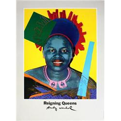 Warhol Queen Ntombi Twala of Swaziland Poster