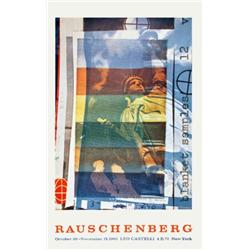 1963 Rauschenberg Blanket Samples Poster