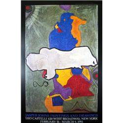 1990 Johns Paintings and Drawings Poster