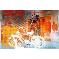 Rauschenberg Bicycle, National Gallery Foil Print