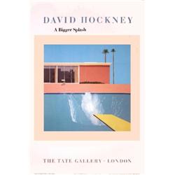 1985 Hockney A Bigger Splash Poster