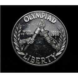 1988-s Proof Olympic $1 90% silver commemorative