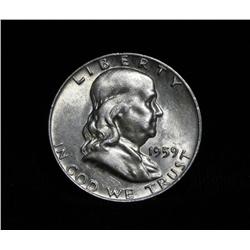 1959-d Franklin 50c Grades au58
