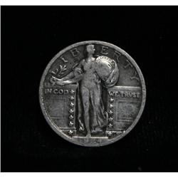 1924-p Standing Liberty 25c Grades Fine