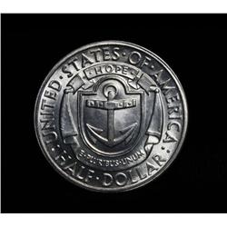 1936-s Rhode Island Tercentenary Commemorative Half Dollar Gem Uncirculated ms65