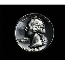 1942 Proof Washington Quarter 25c grades PR67
