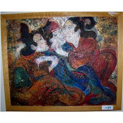 Mixed Media on Canvas. 19 1/2" X 24"