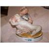 Image 1 : Hand painted &  gilt collectible Kissing statue signed, dated 1-10-77 from Moore Kissing Collection
