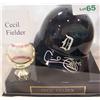 Image 1 : Cecil Fielder Signed Helmet and Ball.