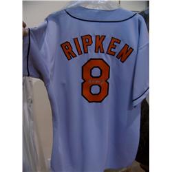 CAL RIPKEN 8 HAND SIGNED JERSEY