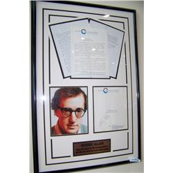 Woody Allen Signed Press Release From "Take the Money and Run".