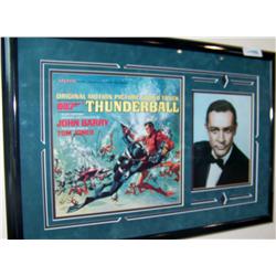 Sean Connery Hand Signed Thunderball Album Orig. Motion Picture Soundtrack.