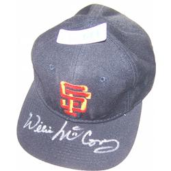Autographed Baseball Hat by Willie McCovey.
