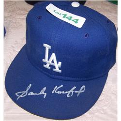 Sandy Koufax Autographed LA Dodger Baseball Hat.