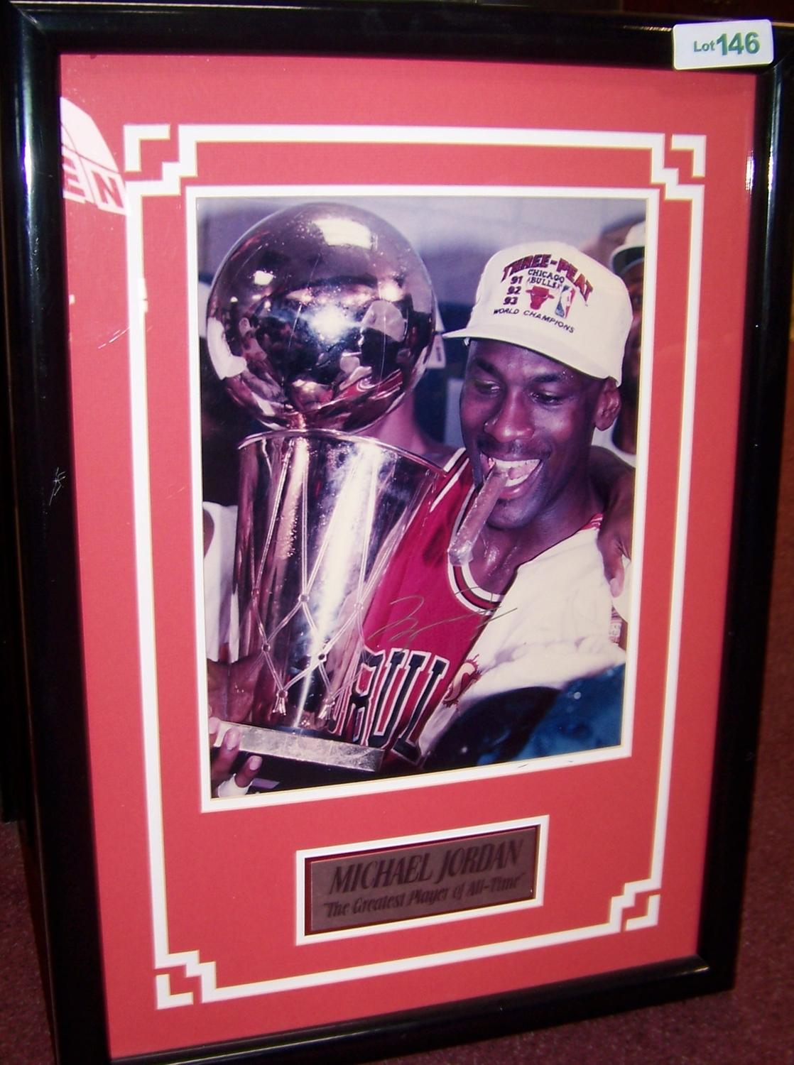 Michael Jordan Autographed Picture.