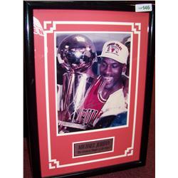 Michael Jordan Autographed Picture.
