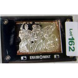 NOLAN RYAN LIMITED ED. .999 FINE SILVER SLABED SILVER  CARD. #4044 ENVIRO  MINT