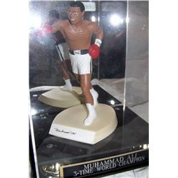 SALVINO MUHAMMAD ALI SIGNED, LIMITED EDITION FIGURINE W/ COA, IN ORIGINAL BOX & SHOWCASE #0067/3500