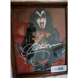 GENE SIMMONS HAND SIGNED PHOTOGRAPH
