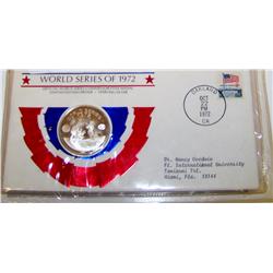 1972 World Series Sterling Silver Proof, History, COA- VERY RARE!