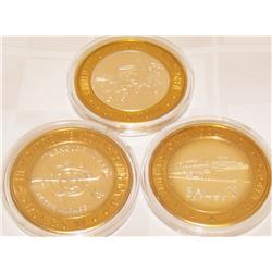 (3X the Money) .999 Silver Casino Strikes. Bally's, Treasure Island, and Sam's Town.