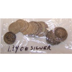 1.34 Pure Silver Swiss Francs