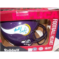 Randell Cunningham hand-signed Minnesota Vikings Riddell Football Helmet