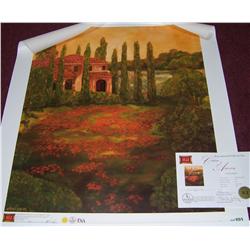 Unframed Giclee Tuscan Poppies by Wanda Kippenbrock 428/3000
