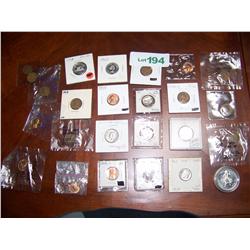 Multipiece coin lot of various coins
