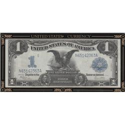 1899 BLAZING $1 BLACK EAGLE SILVER CERTIFICATE BOLD CRISP HIGH GRADE
