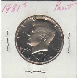 PROOF KENNEDY 1981 S HALF