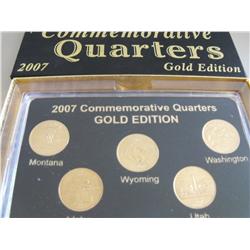 2007 GOLD STATE COMMEMORATIVE QUARTERS