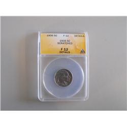 1935 5 CENT BUffALO NICKEL ANACS