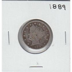 1889 LIBERTY HEAD V NICKEL