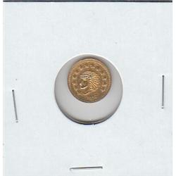 ROUND INDIAN GOLD FANTASY CALIFORNIA TOKEN