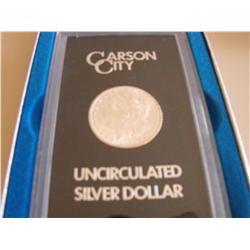 BLAZING $1 SILVER MORGAN CARSON CITY CC 1884 UNCIRCULATED