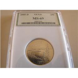 2005 D MS 69 OREGON QUARTER
